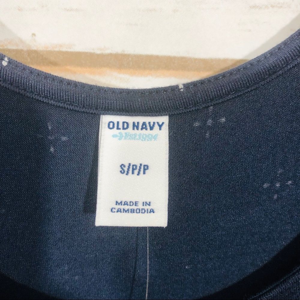 Old navy women’s navy blue sleeveless maxi dress size Sp - Picture 4 of 8